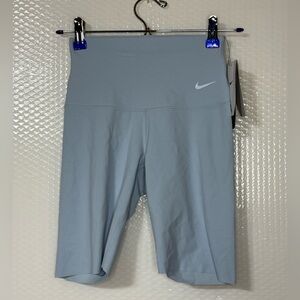 $60 Nike Women's Zenvy Gentle-Support High-Waisted 8" Biker Shorts-Blue-XSmall
